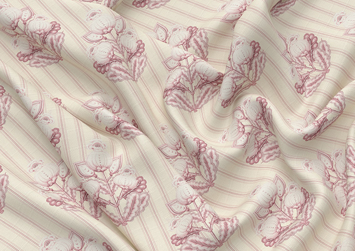 Midford, Mantels Stripe Rosies Pink - Made to Measure Curtains - Image 4